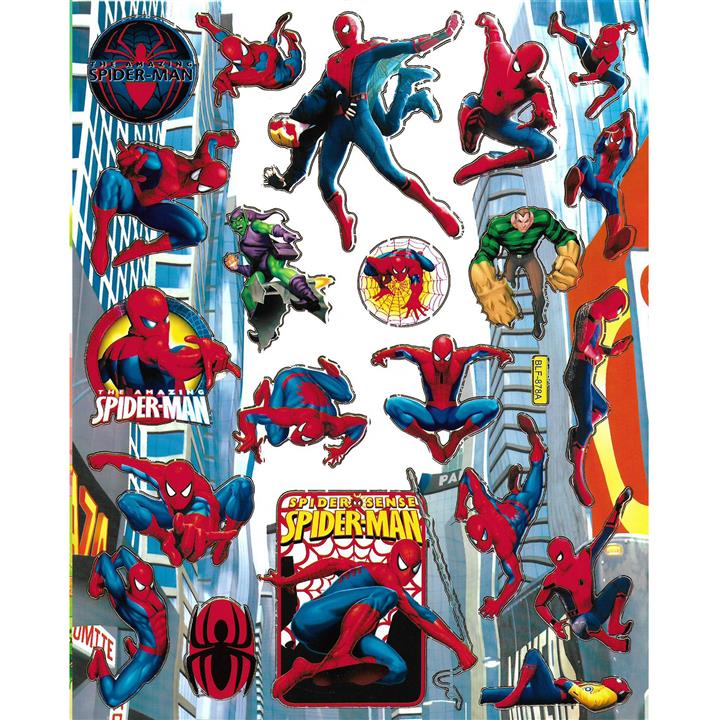 استیکر کودک طرح مرد عنکبوتی مدل spider man -B 878